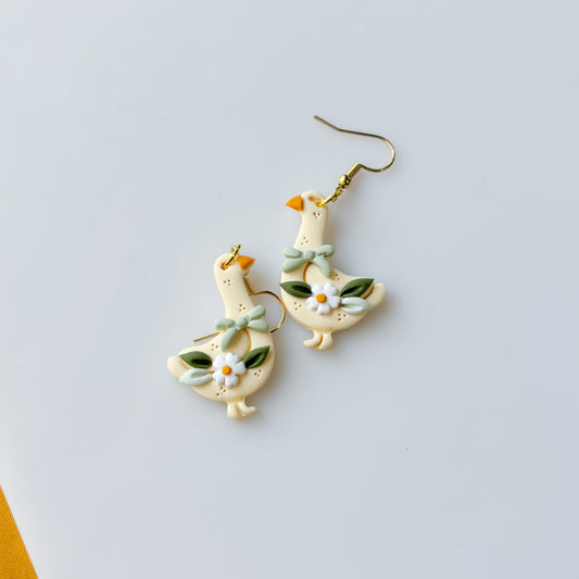 GEESE & GREEN BOW EARRINGS
