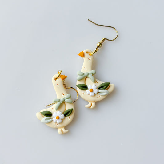 GEESE & GREEN BOW EARRINGS