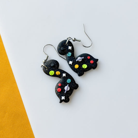 SPACE DINO EARRINGS