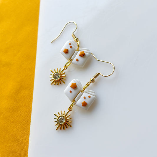 CELESTIAL BOOK EARRINGS