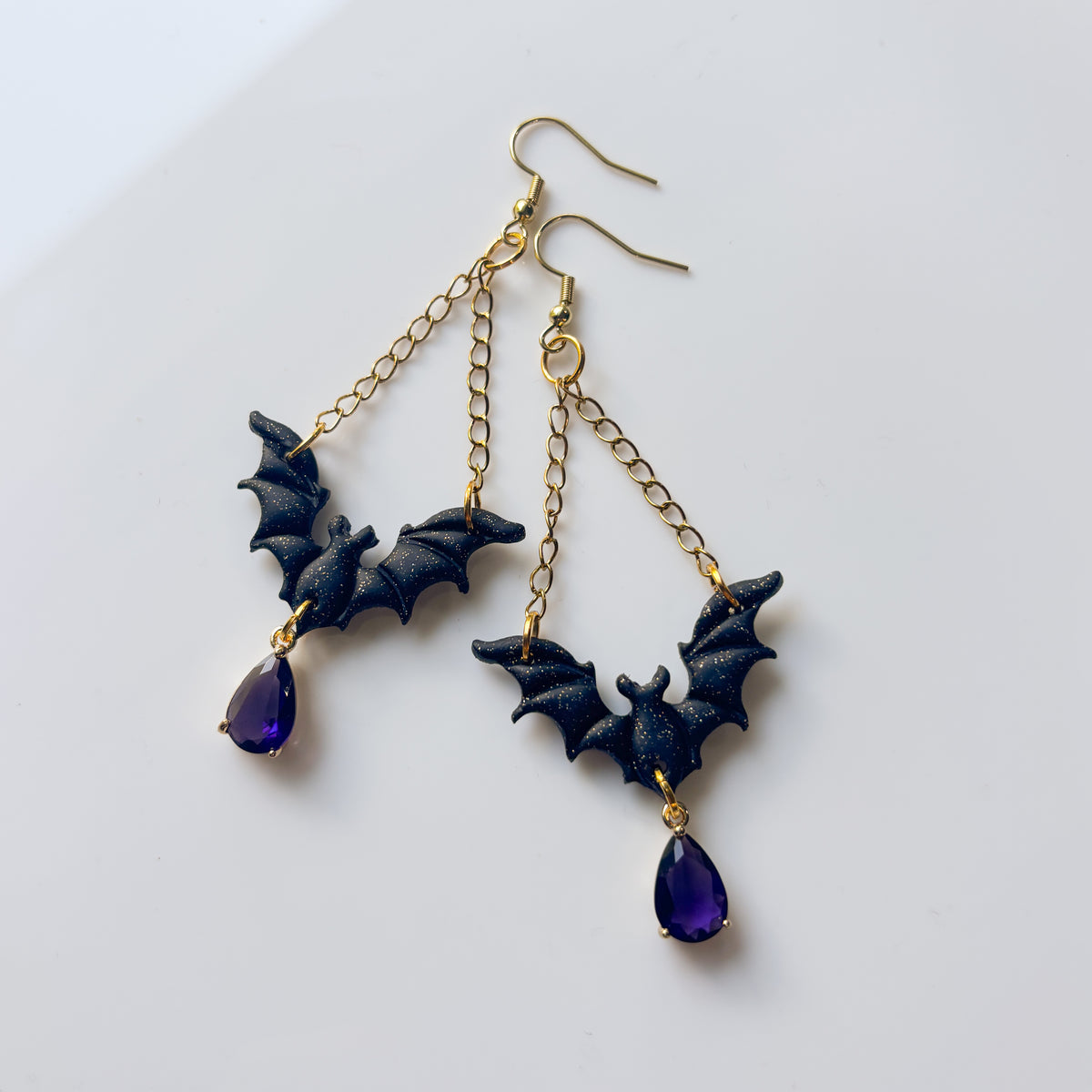 HANGING BAT EARRINGS
