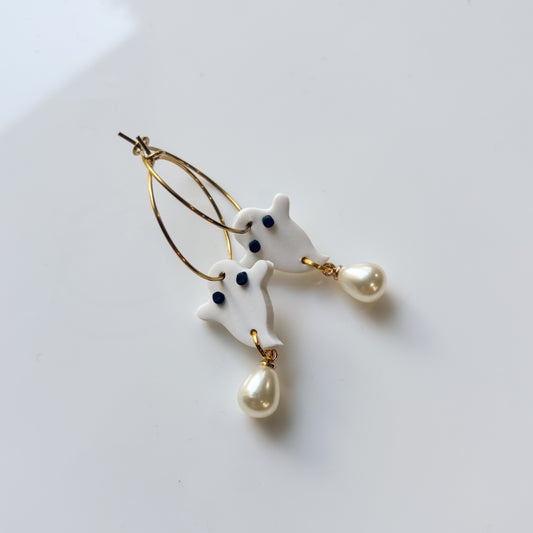 GHOST HOOP EARRINGS