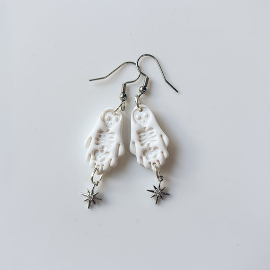 SKELETON GHOST EARRINGS