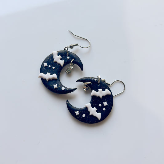 BAT MOON EARRINGS