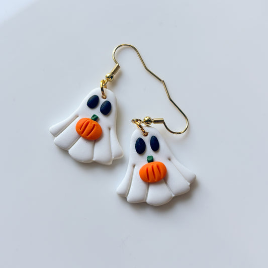 PUMPKIN GHOST EARRINGS