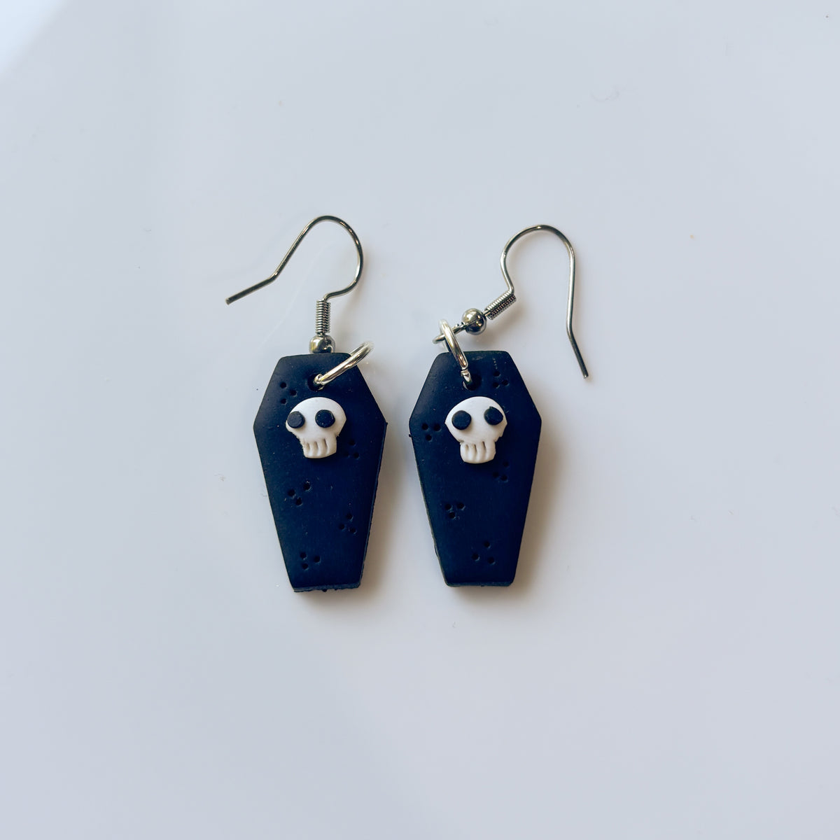 SKULL COFFIN EARRINGS