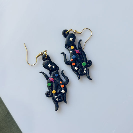 SPACE OCTOPUS EARRINGS