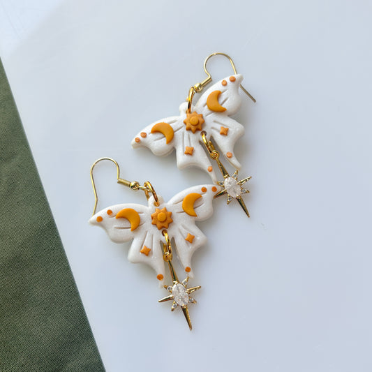 SUN MOTH EARRINGS