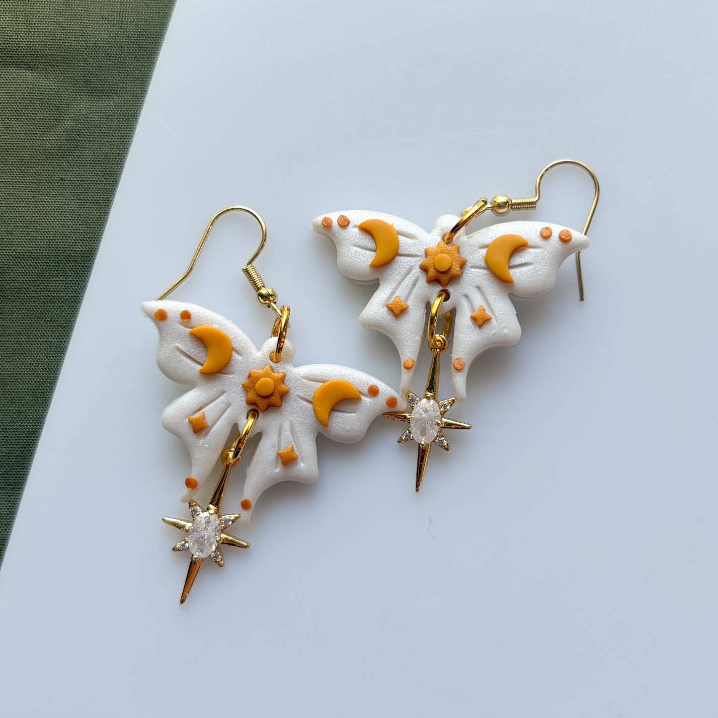 SUN MOTH EARRINGS