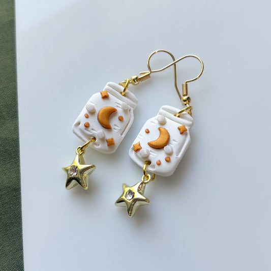 MOON & STAR JAR EARRINGS