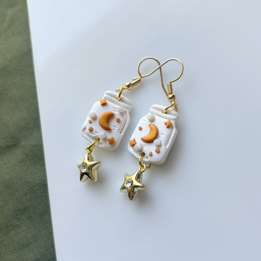 MOON & STAR JAR EARRINGS