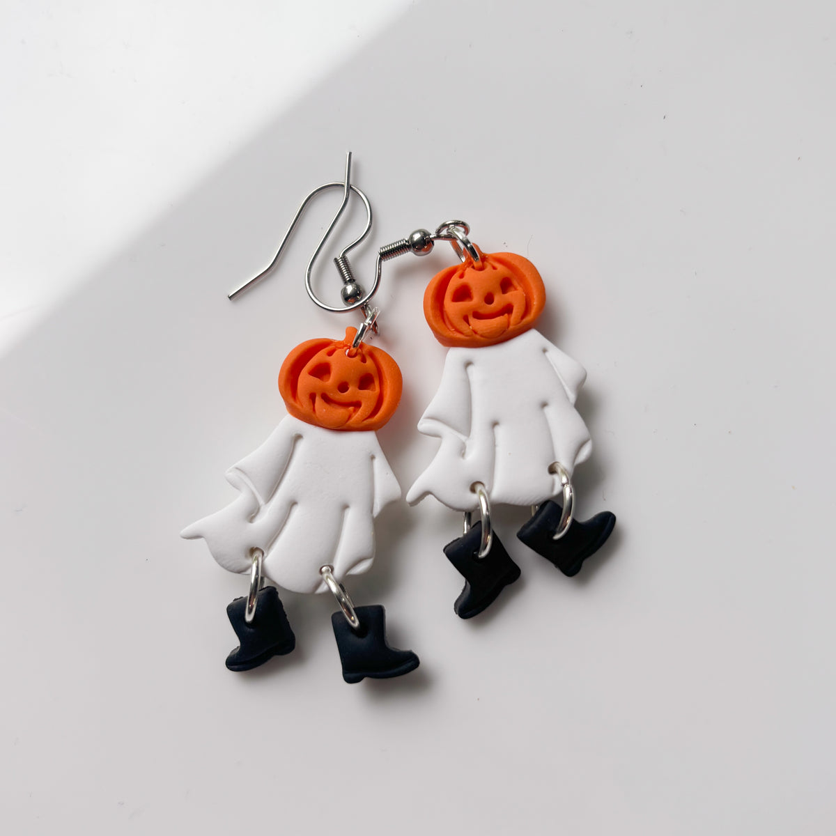JACK O LANTERN GHOST EARRINGS