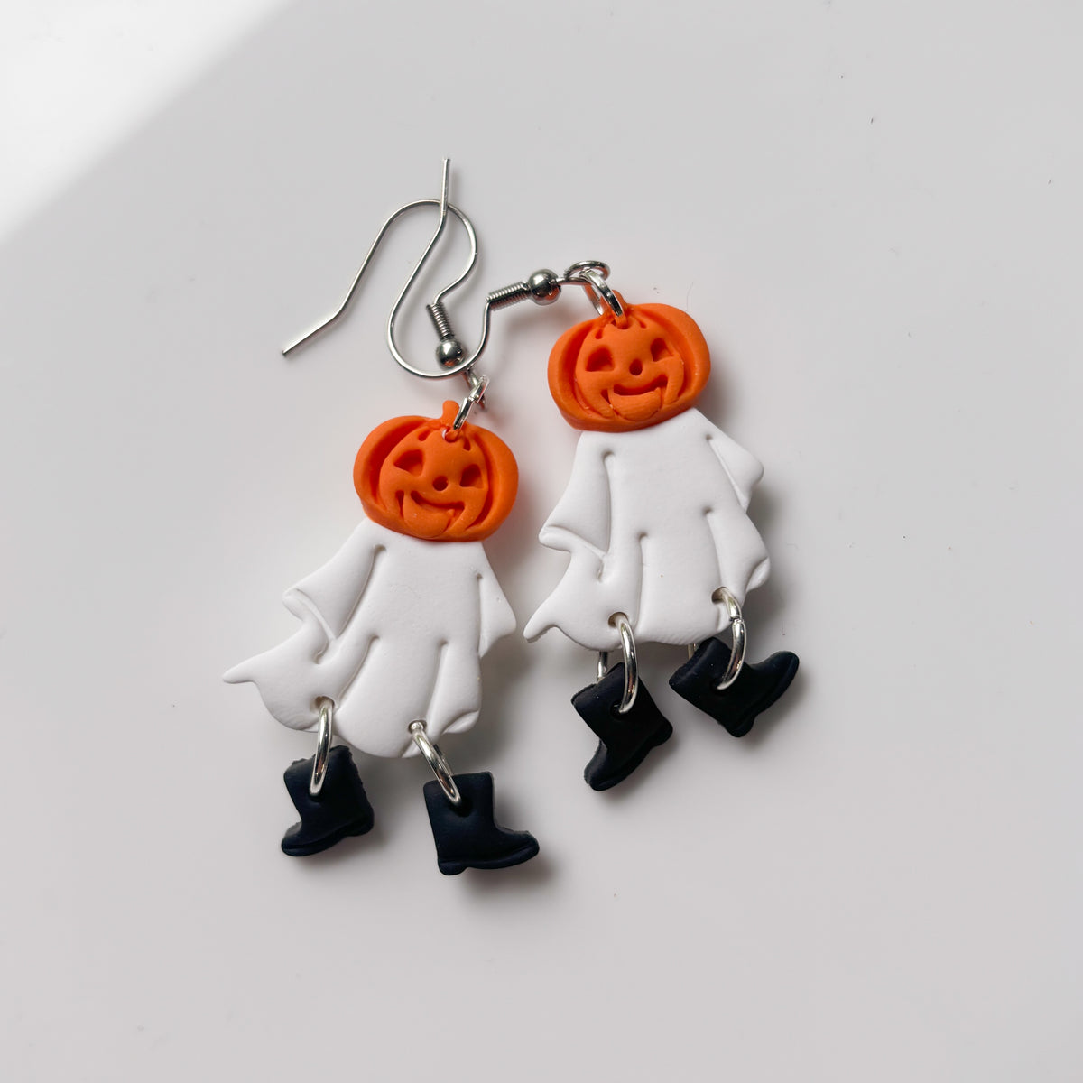 JACK O LANTERN GHOST EARRINGS