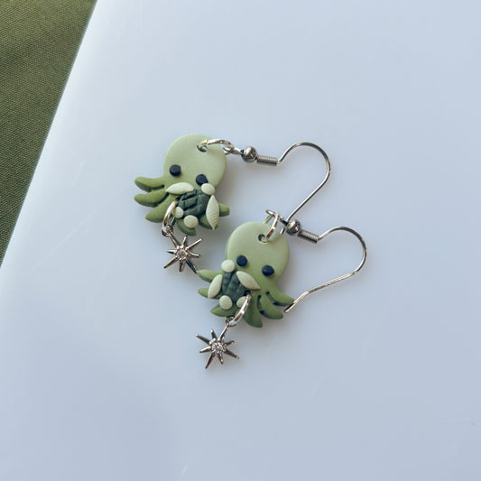 TURTLE OCTOPUS EARRINGS