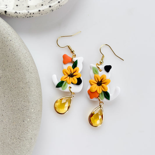 CALICO CAT EARRINGS