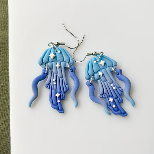 BLUE JELLYFISH EARRINGS