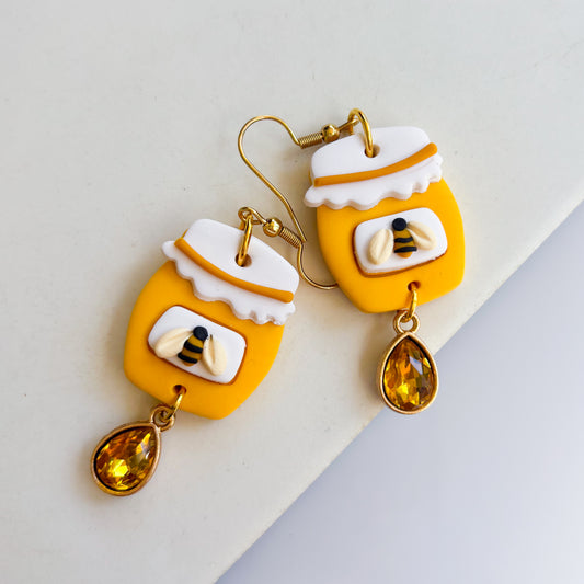 HONEY POT BEE EARRINGS