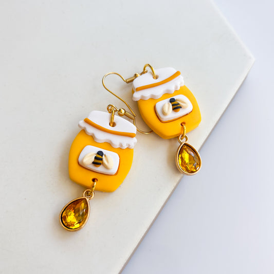 HONEY POT BEE EARRINGS