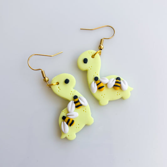 BEE DINO EARRINGS (BRONTO)