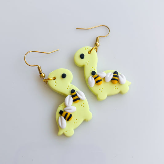 BEE DINO EARRINGS (BRONTO)