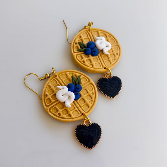 BLUEBERRY WAFFLES EARRINGS