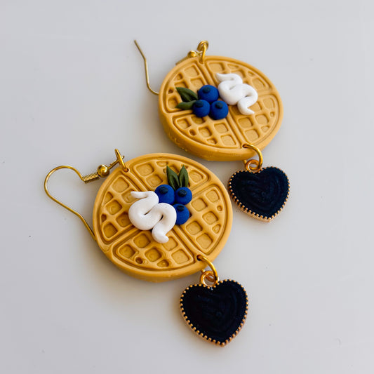 BLUEBERRY WAFFLES EARRINGS