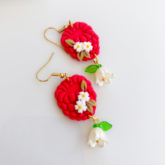 RASPBERRY EARRINGS