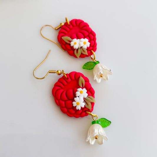 RASPBERRY EARRINGS