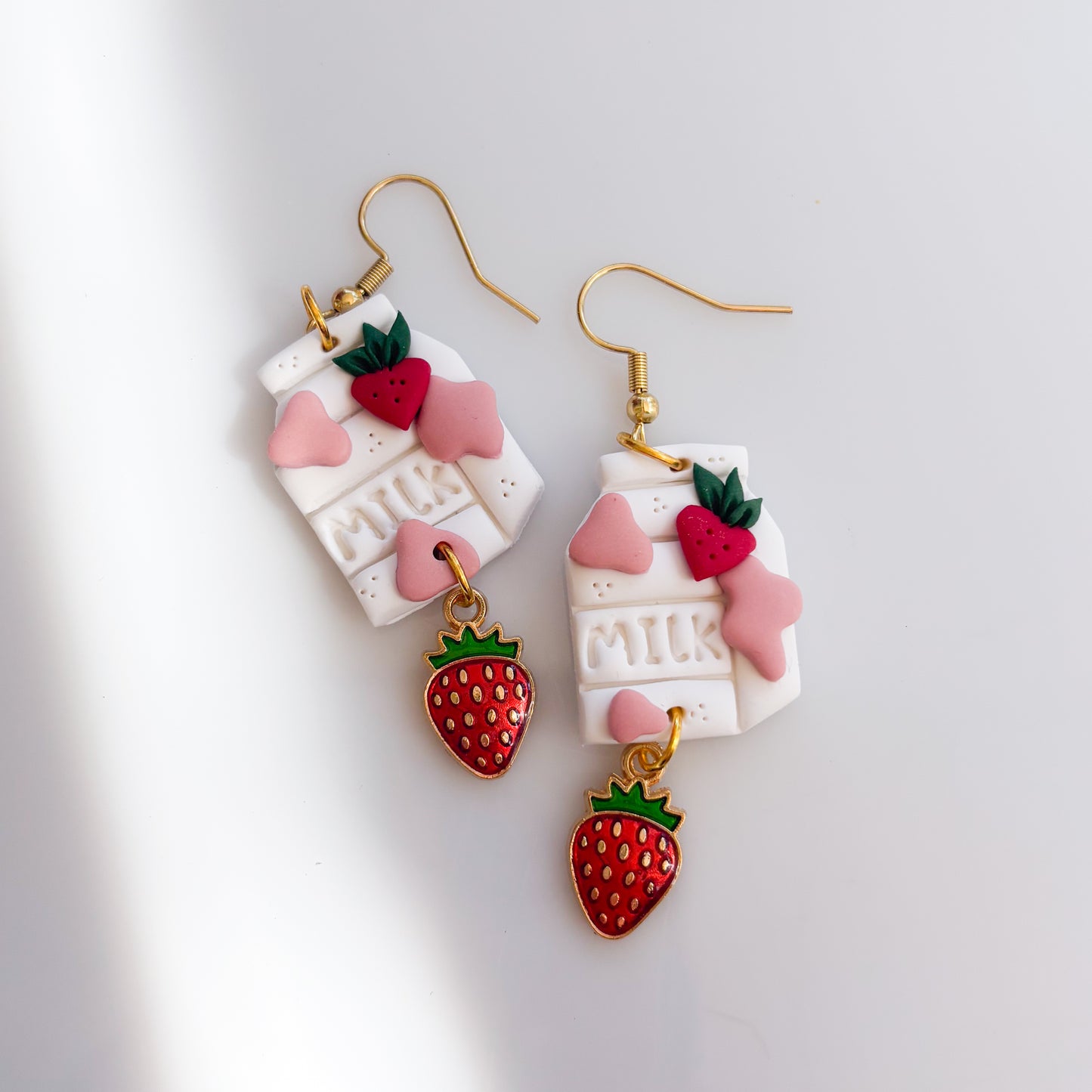 STRAWBERRY MILK EARRINGS