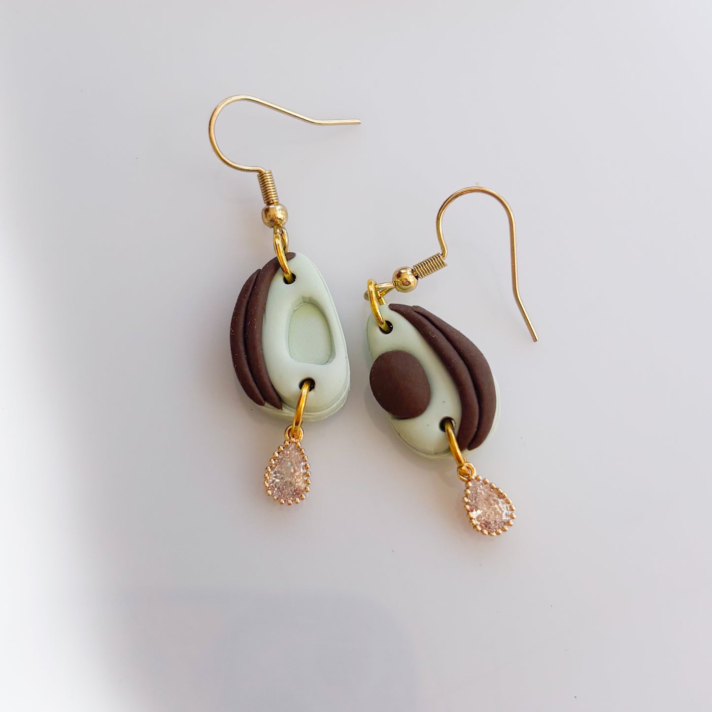 AVOCADO & CHARM EARRINGS