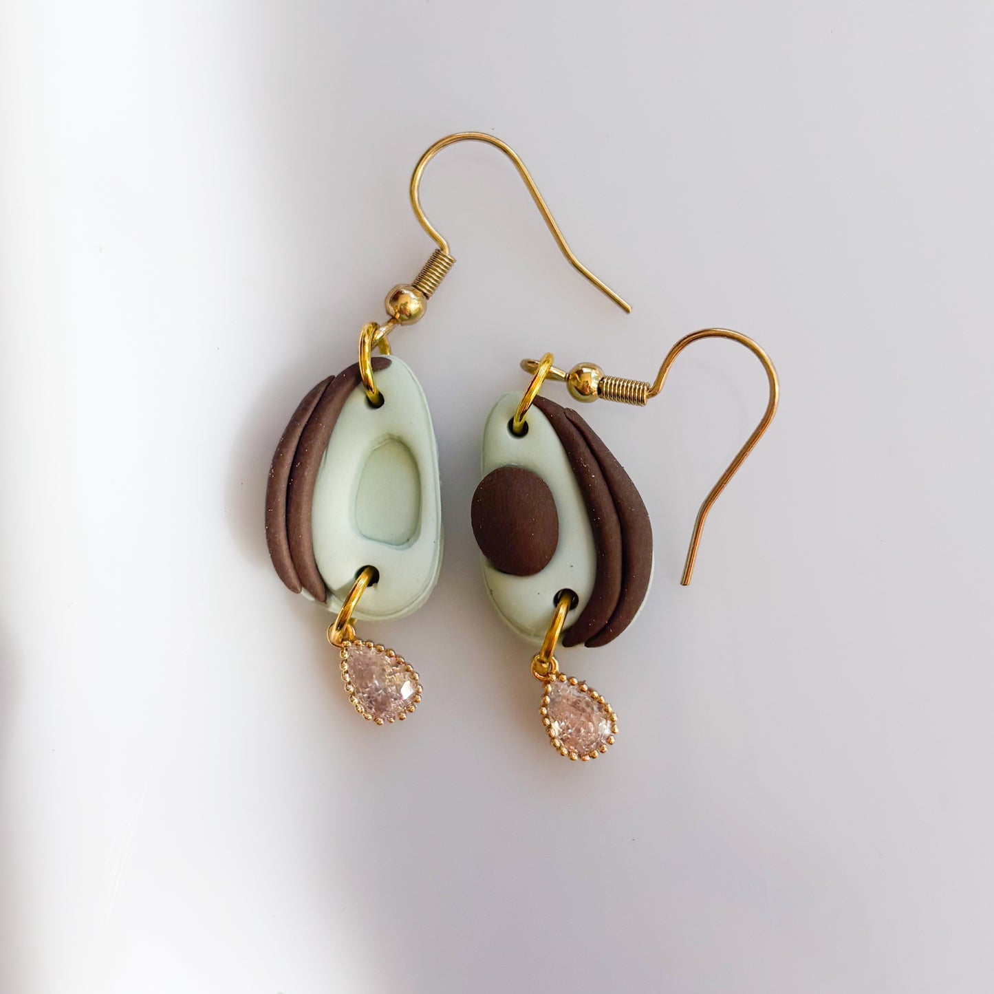 AVOCADO & CHARM EARRINGS
