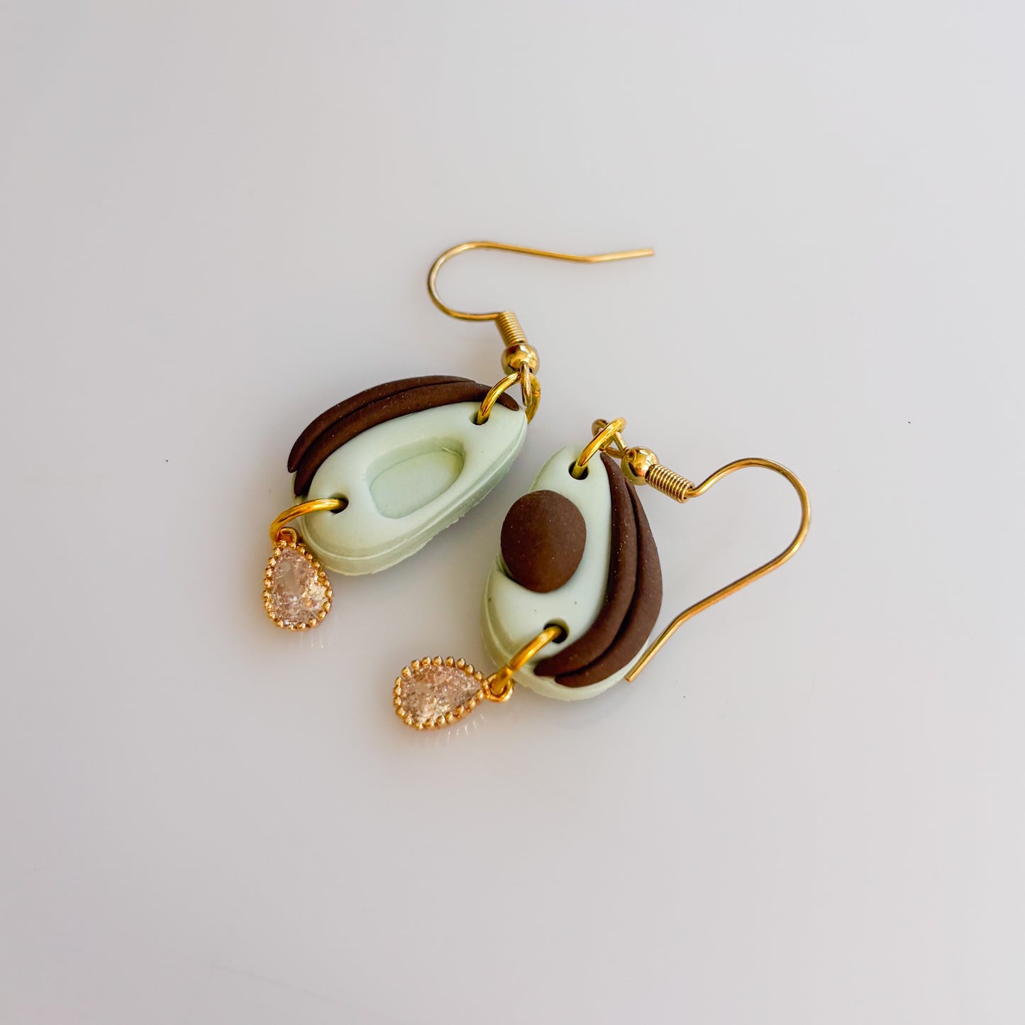 AVOCADO & CHARM EARRINGS