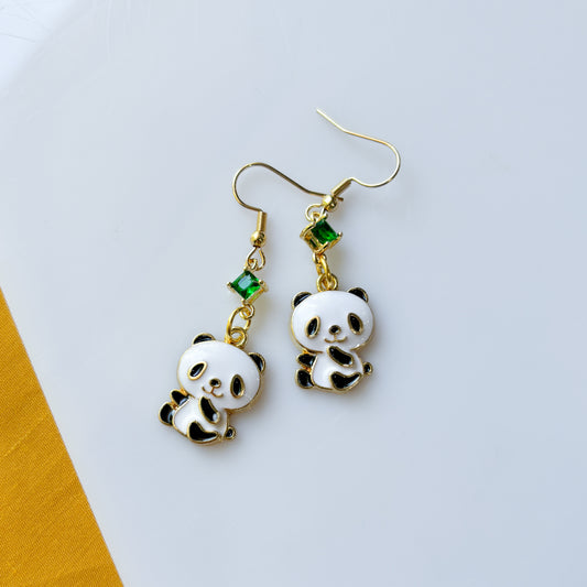 PANDA CHARM EARRINGS