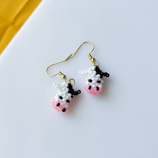 COW CHARM EARRINGS