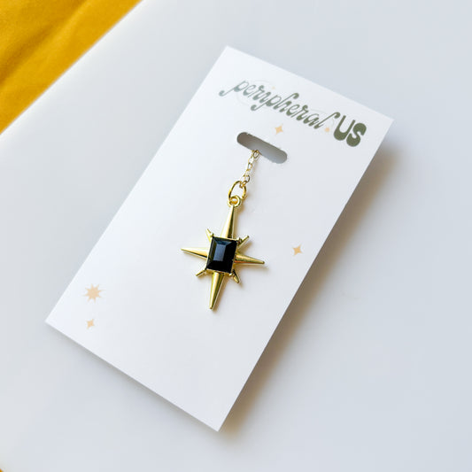 BLACK STAR CHARM NECKLACE