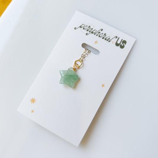 GREEN STAR CHARM NECKLACE