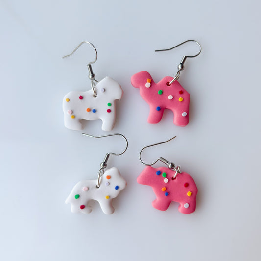 ANIMAL COOKIE EARRINGS (SILVER)