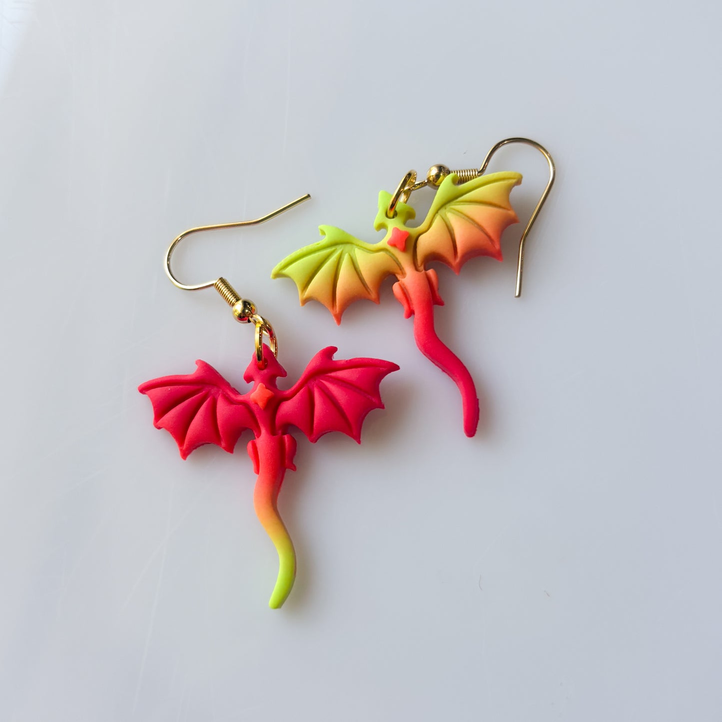 NEON DRAGON EARRINGS (MINI)
