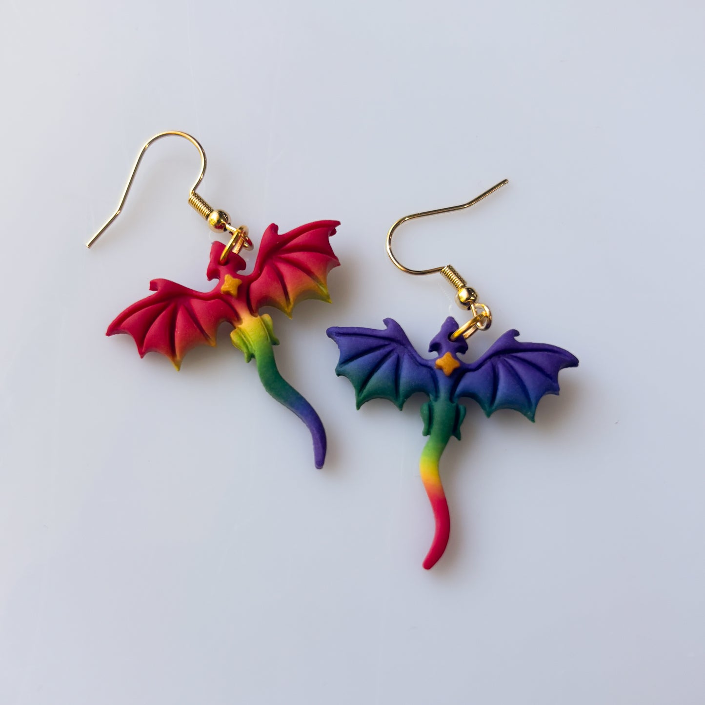 RAINBOW DRAGON EARRINGS (MINI)
