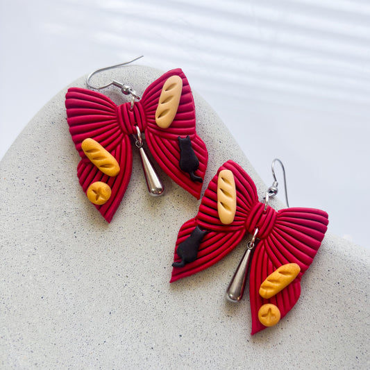 KIKI BAKERY BOW EARRINGS