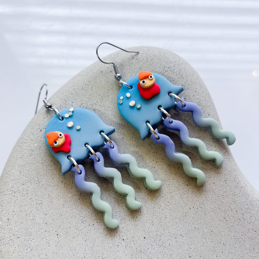 PONYO JELLYFISH EARRINGS