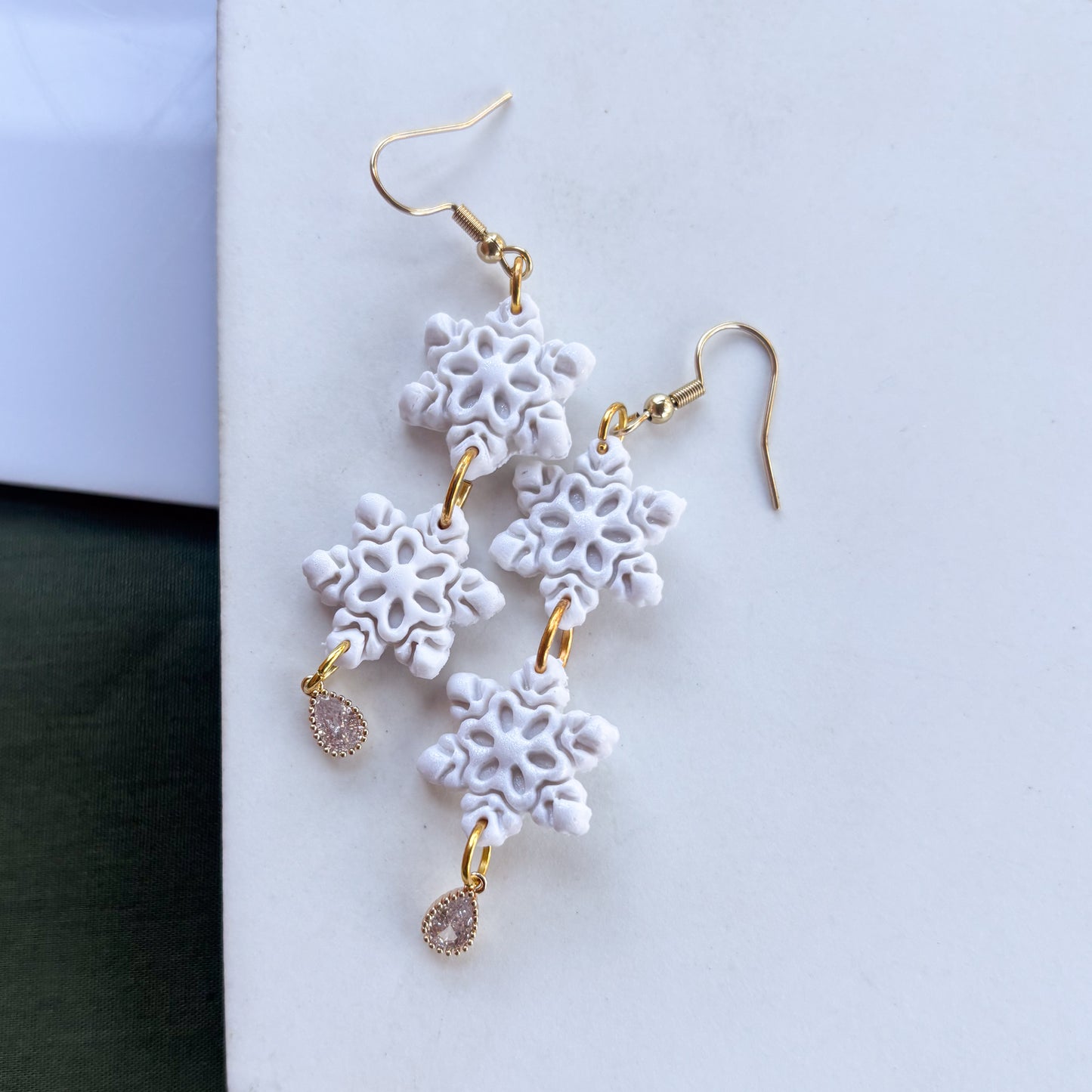 SNOWFLAKE DUO EARRINGS