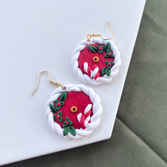 CHRISTMAS HOBBIT DOOR EARRINGS
