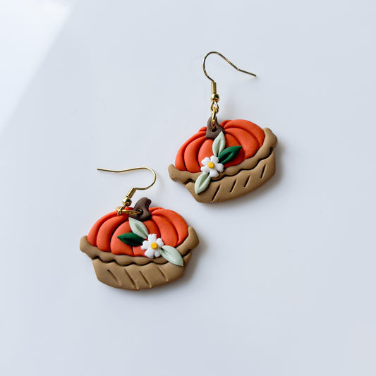 HALF BAKED PUMPKIN PIE EARRINGS