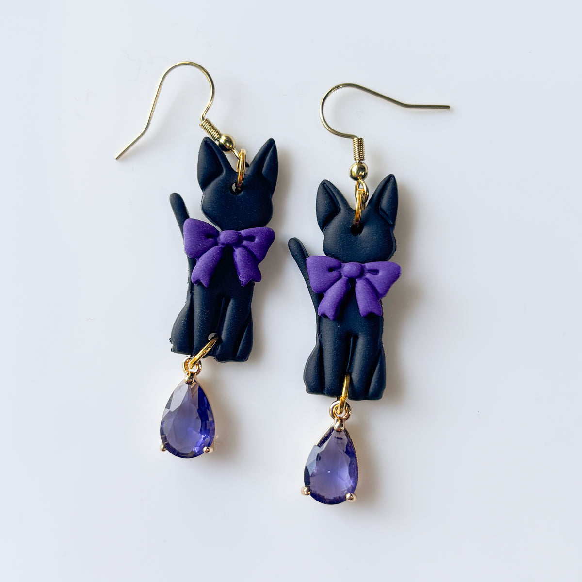 KIKI CATS PURPLE EARRINGS