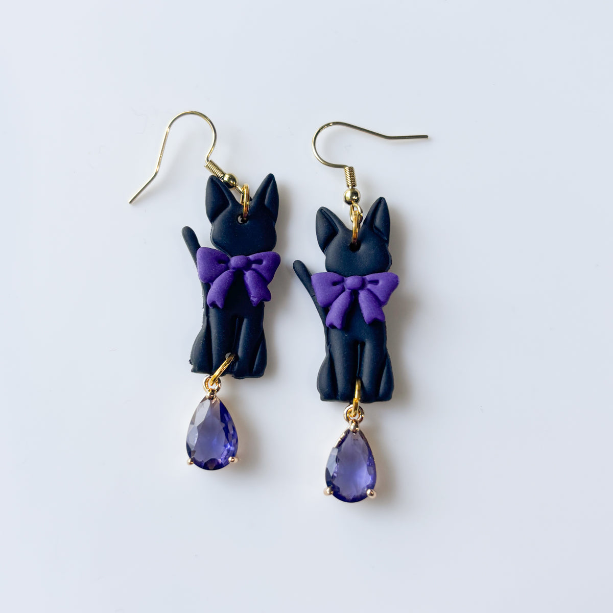 KIKI CATS PURPLE EARRINGS
