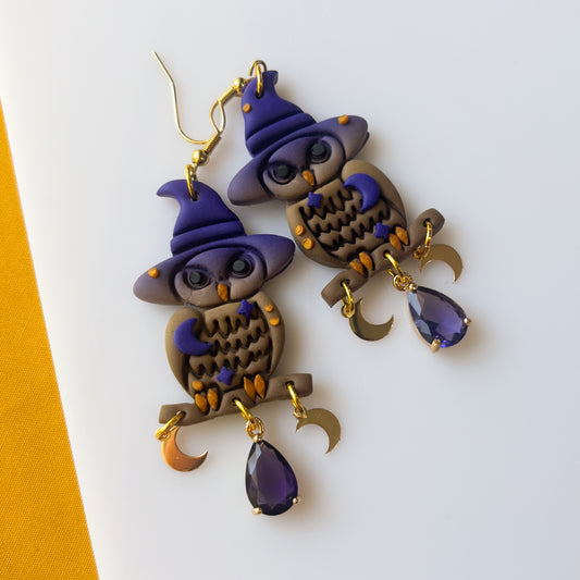 WIZARD OWL EARRINGS