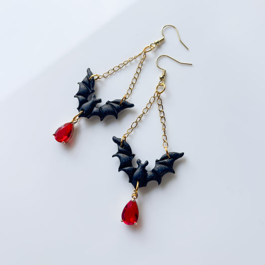HANGING BAT EARRINGS