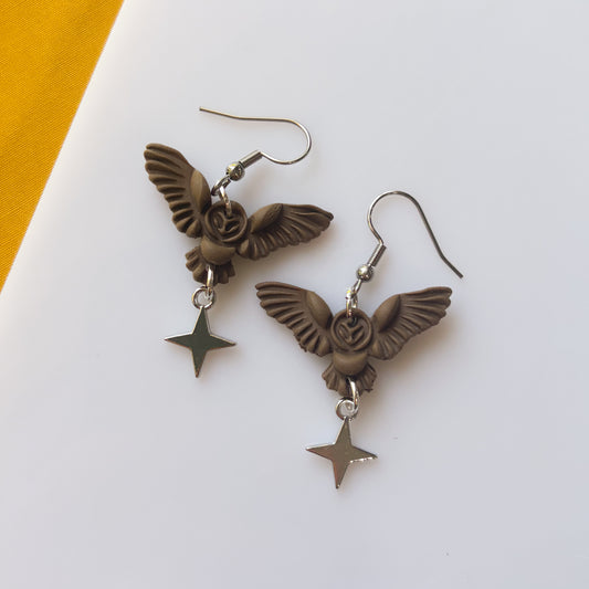 LIL BROWN OWL EARRINGS