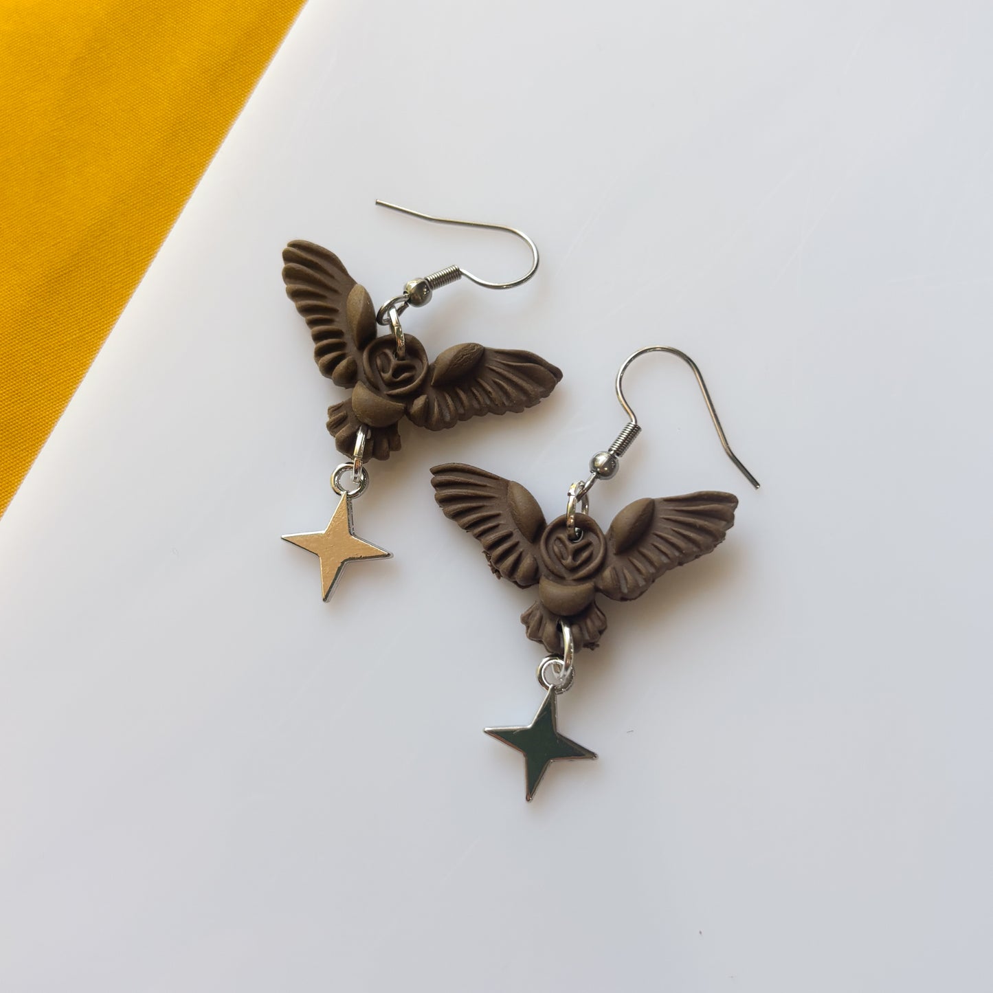 LIL BROWN OWL EARRINGS